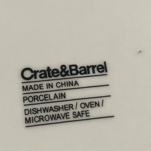 Crate & Barrel White Porcelain Salad Plates - Picture 3 of 5